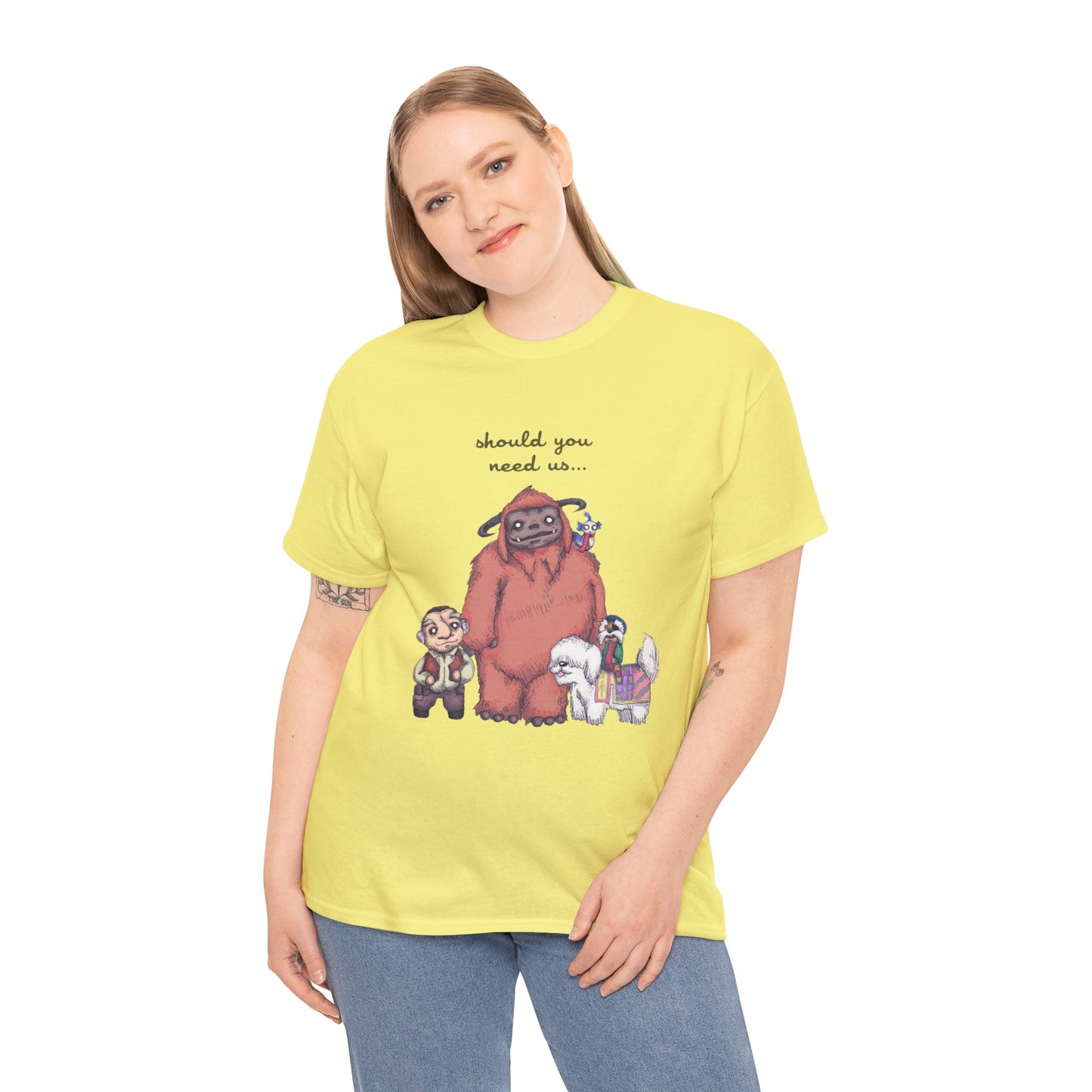 Should You Need Us Unisex Heavy Cotton Tee