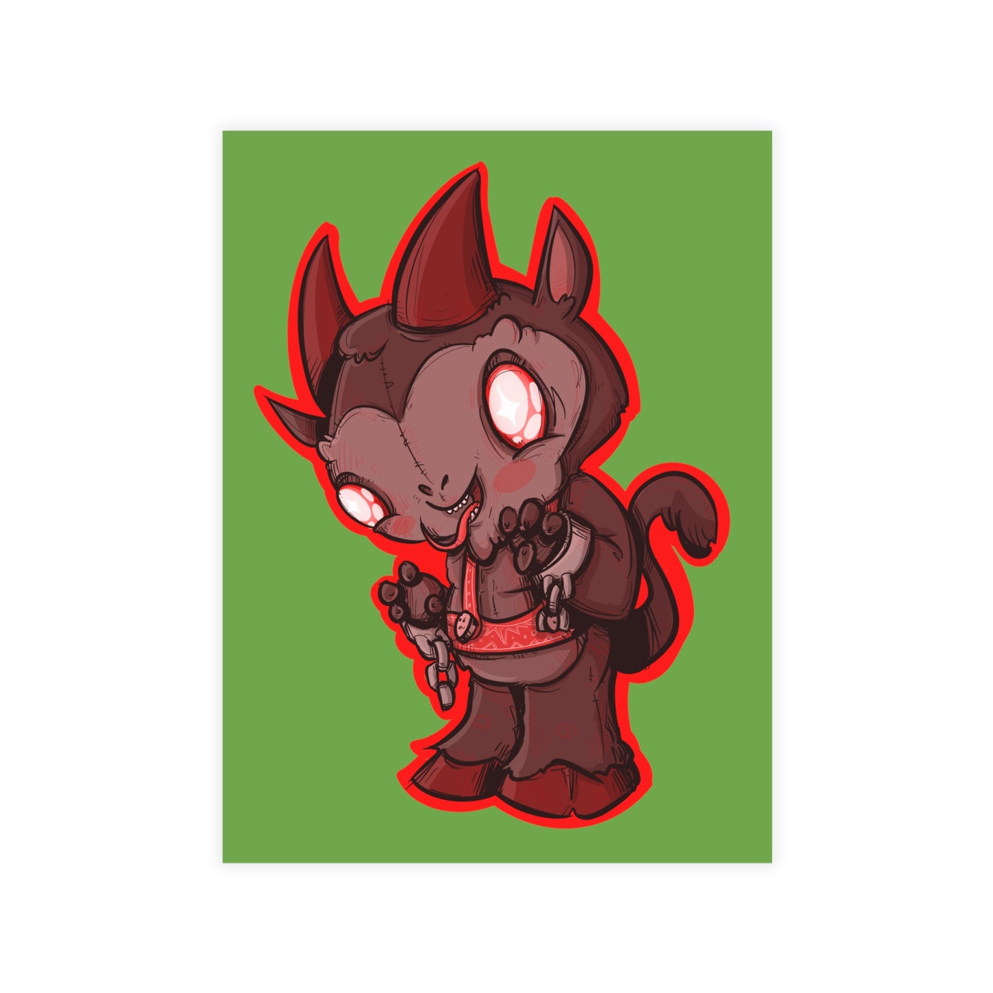 Plushie Krampus Greeting Card Bundles (10, 30, 50 pcs)