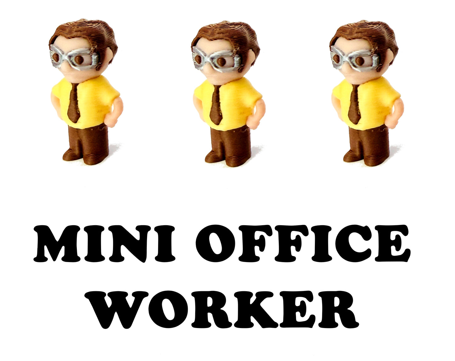 Mix & Match Tiny Figures (5 Pack) 3D Print Small Figure