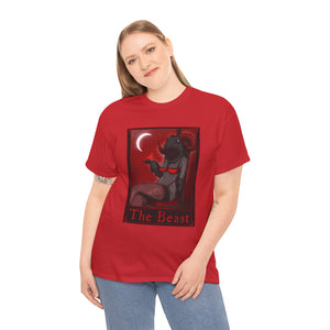 The Beast Tarot  (Front & Back Print) Unisex Heavy Cotton Tee