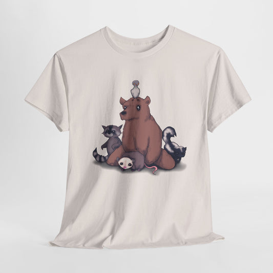 Trash Animals Unisex Heavy Cotton Tee