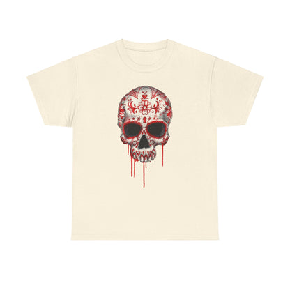 Blood Skull Unisex Heavy Cotton Tee