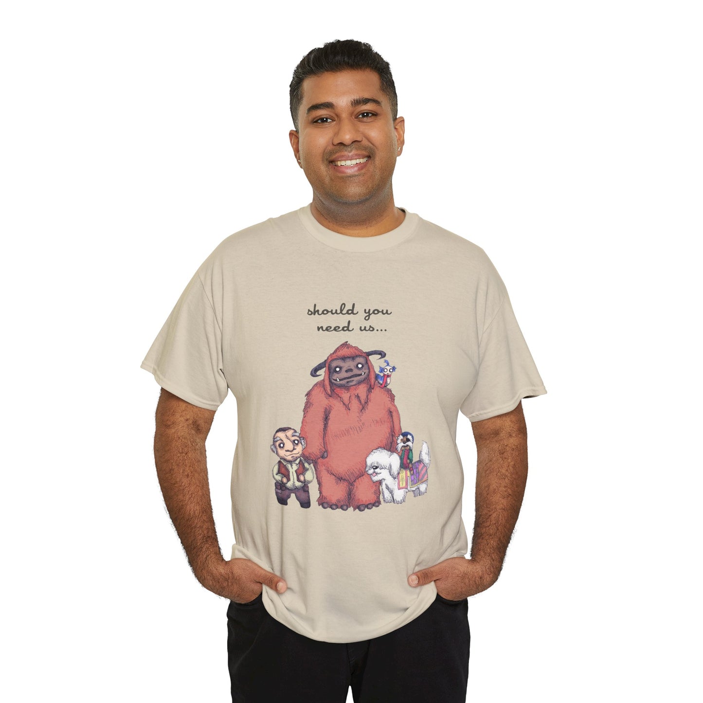 Should You Need Us Unisex Heavy Cotton Tee