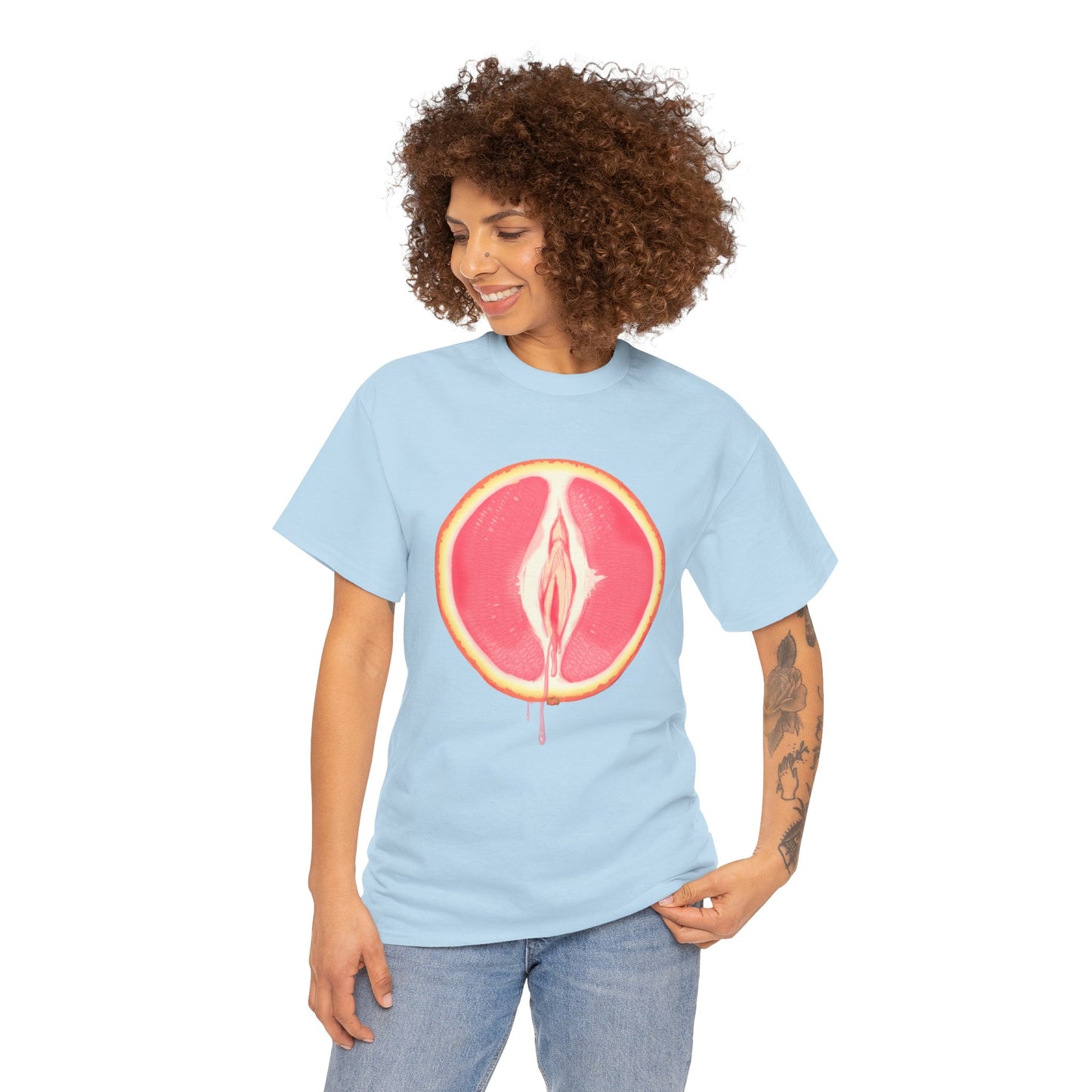Grapefruit Unisex Heavy Cotton Tee