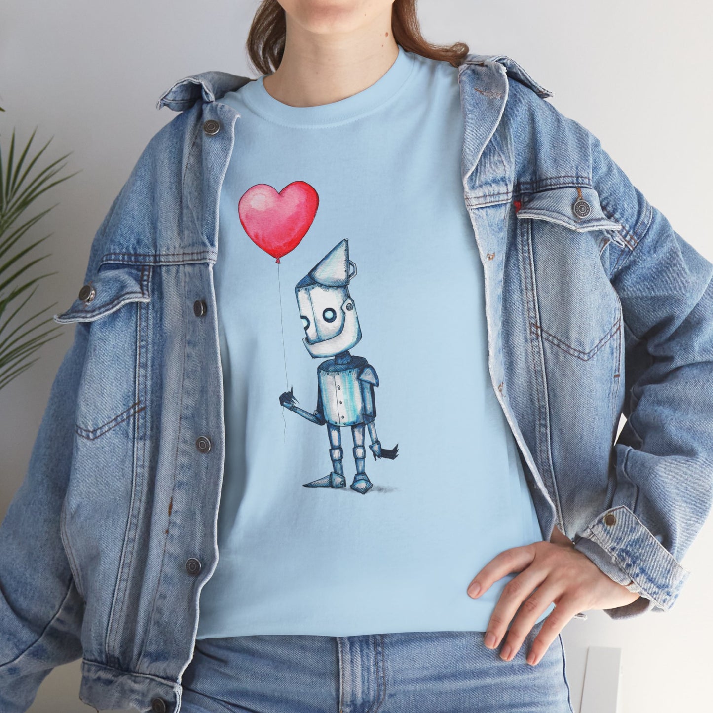 Tinman Gets A Heart Unisex Heavy Cotton Tee
