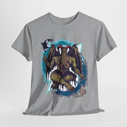 Baphomet Cthulhu Unisex Heavy Cotton Tee