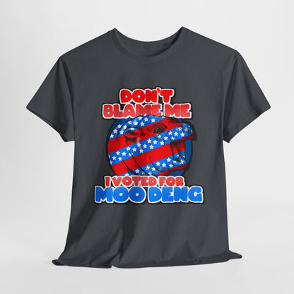 I Voted For Moo Deng Unisex Heavy Cotton Tee