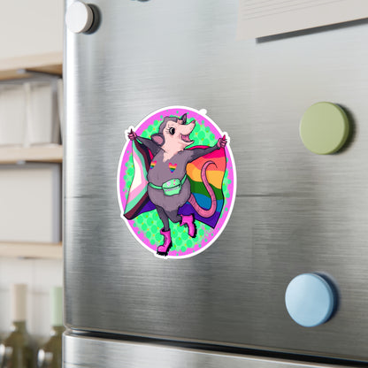 Pride Opossum Kiss-Cut Vinyl Decal