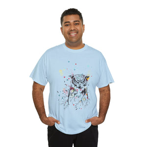 Owl Watercolor Unisex Heavy Cotton Tee