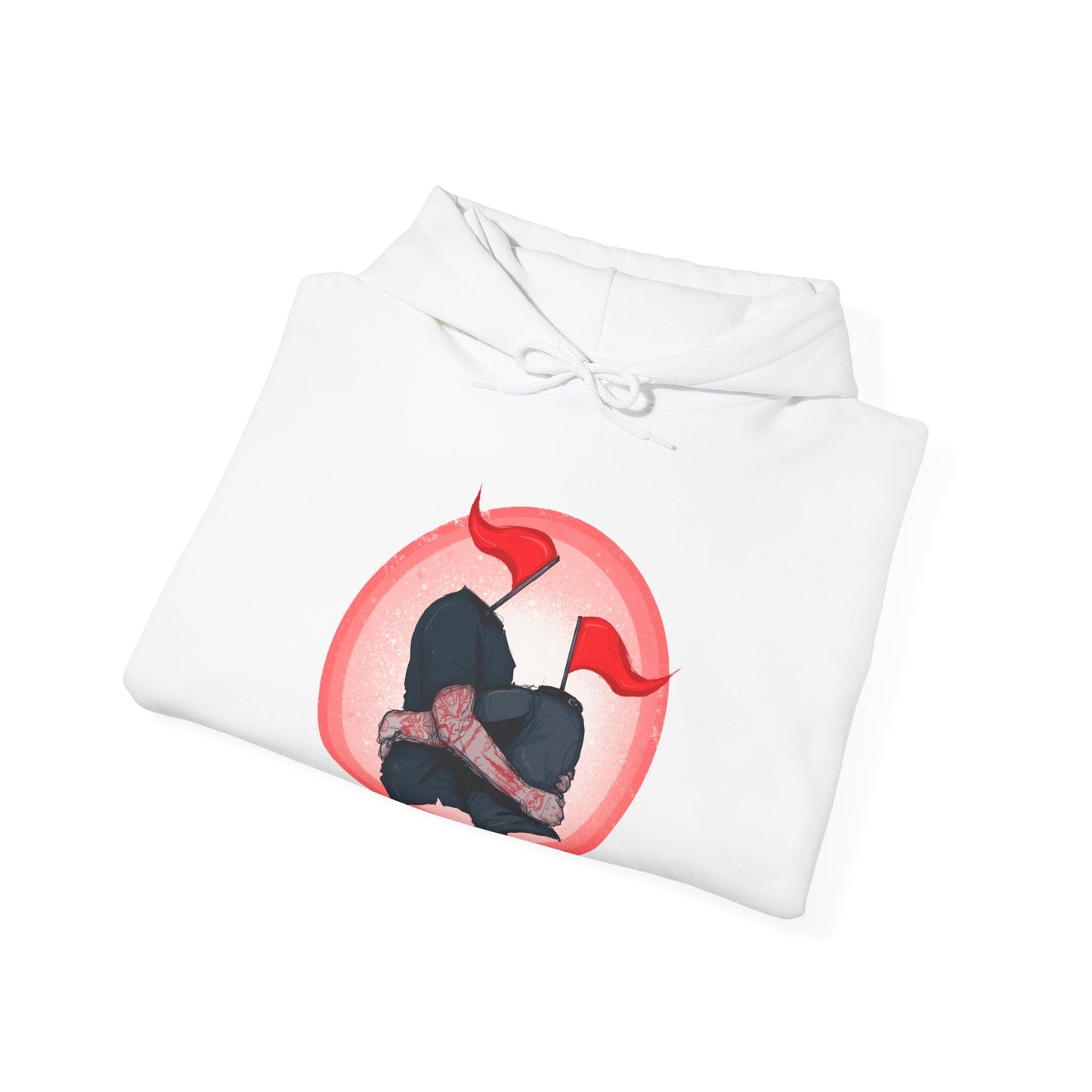 Red Flags Unisex Heavy Blend Hooded Sweatshirt