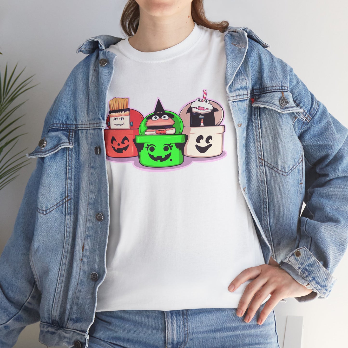 Spooky Fast Food Unisex Heavy Cotton Tee