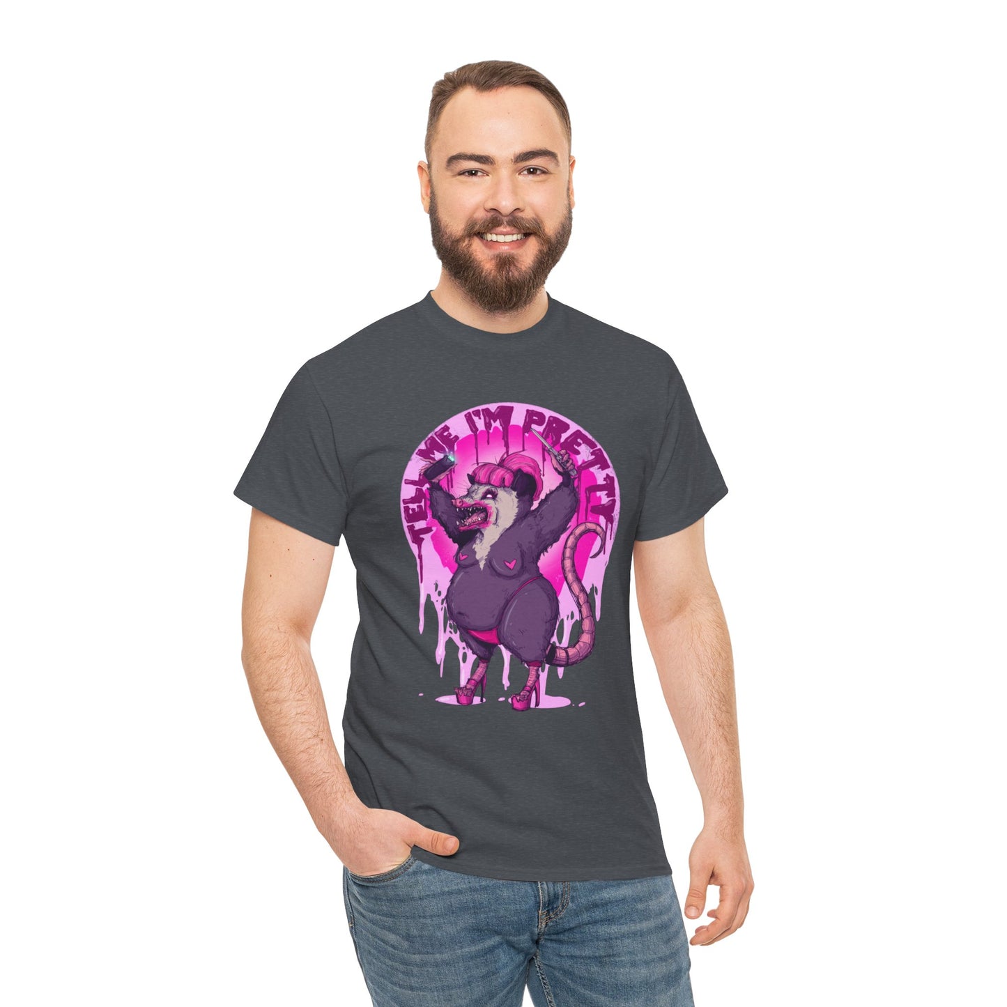 Pretty Opossum Unisex Heavy Cotton Tee
