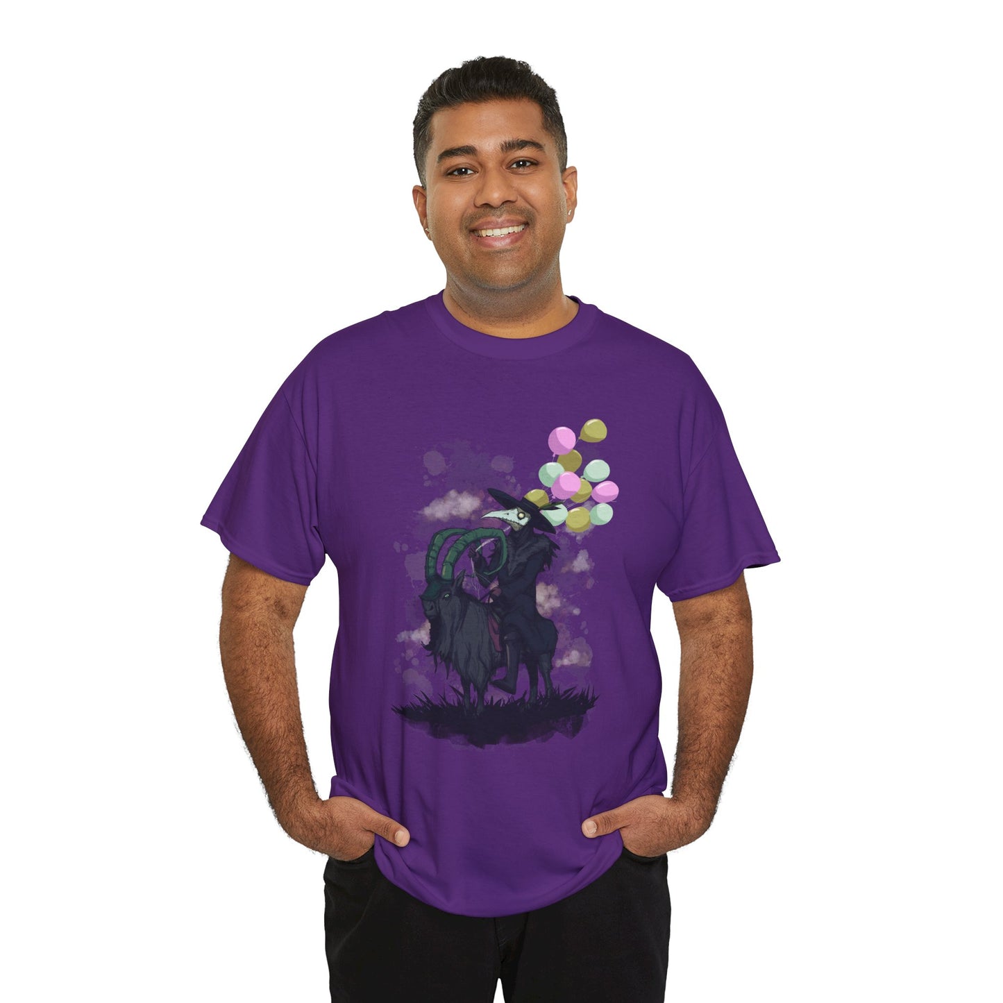 Plague Doctor Balloons Unisex Heavy Cotton Tee