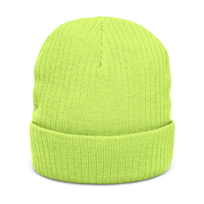LVB 26 Logo Ribbed Knit Beanie Embroidered