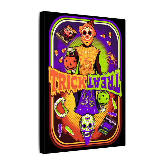 As Above So Below Retro Halloween Matte Canvas Stretched