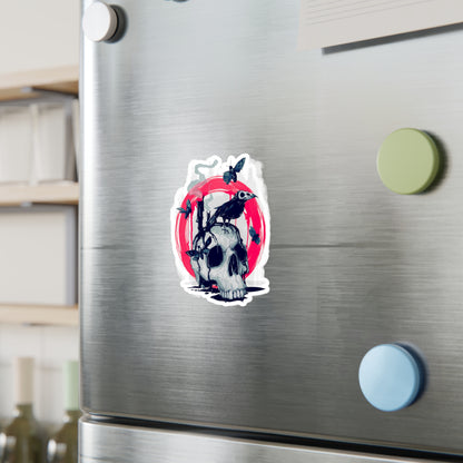 Skull Crow II Kiss-Cut Vinyl Decal