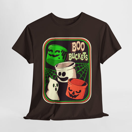 Retro Boo Buckets Unisex Heavy Cotton Tee