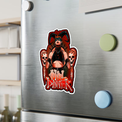 Girl Dinner Kiss-Cut Vinyl Decal