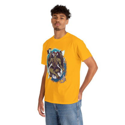 Baphomet Cthulhu Unisex Heavy Cotton Tee