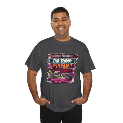 Adult Horror VHS Unisex Heavy Cotton Tee