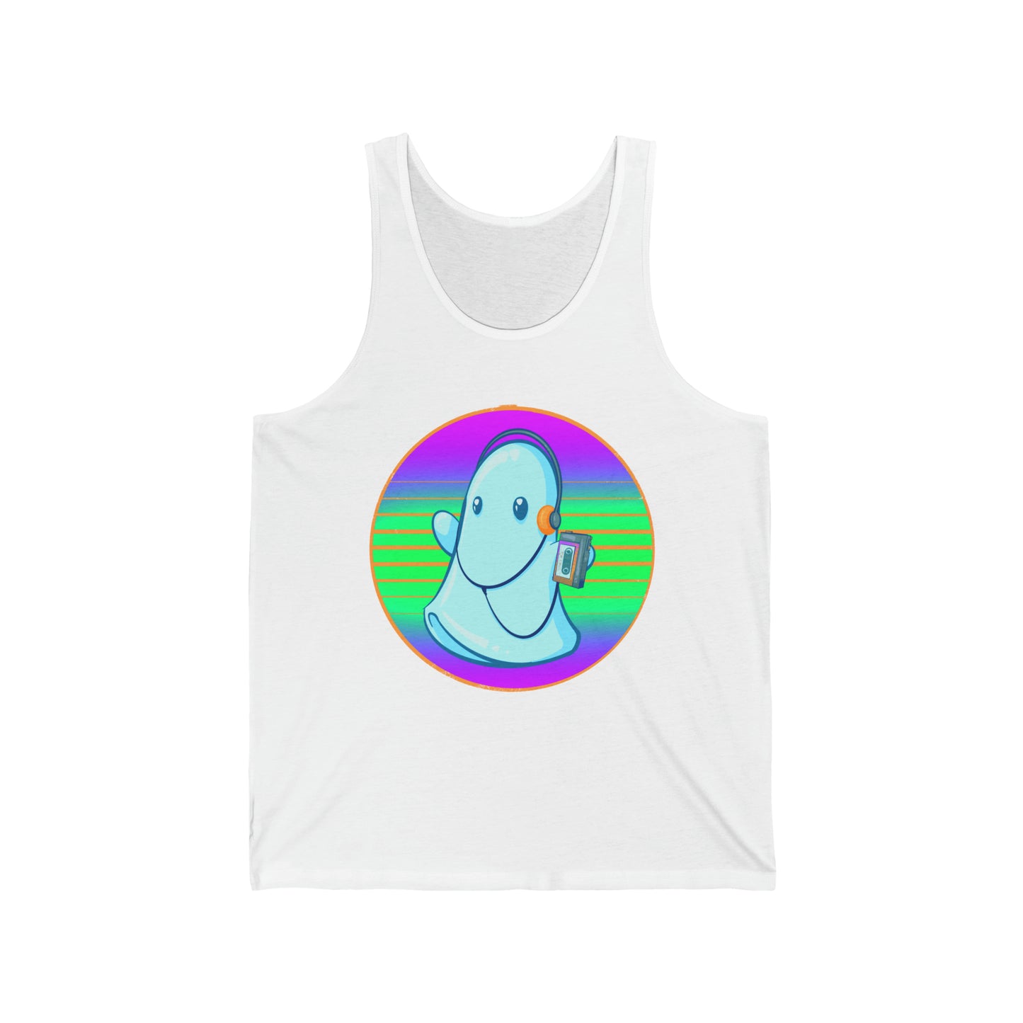 80s Ghost Unisex Jersey Tank