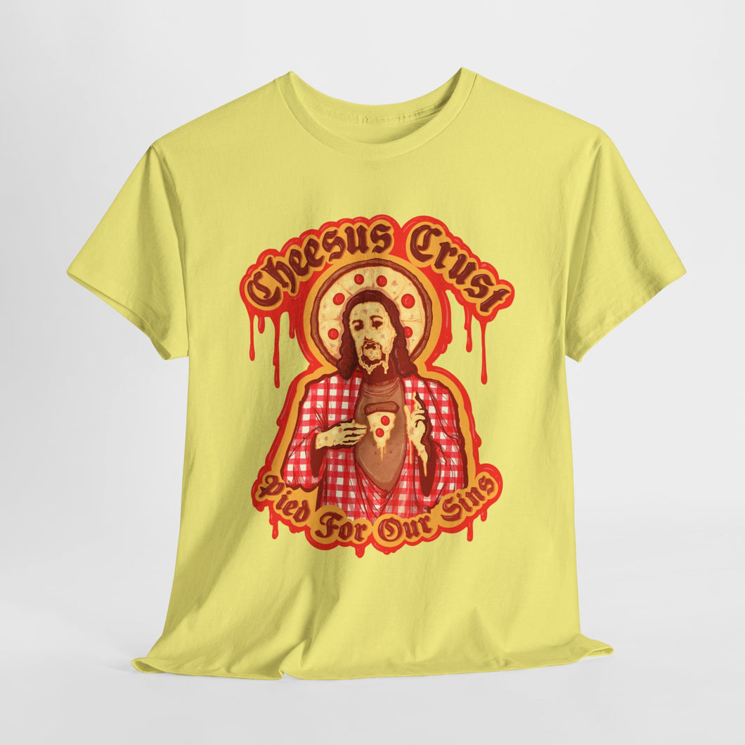 Cheesus Crust Unisex Heavy Cotton Tee