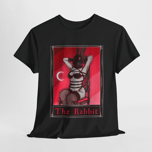 The Rabbit Tarot (Front & Back Print) Unisex Heavy Cotton Tee