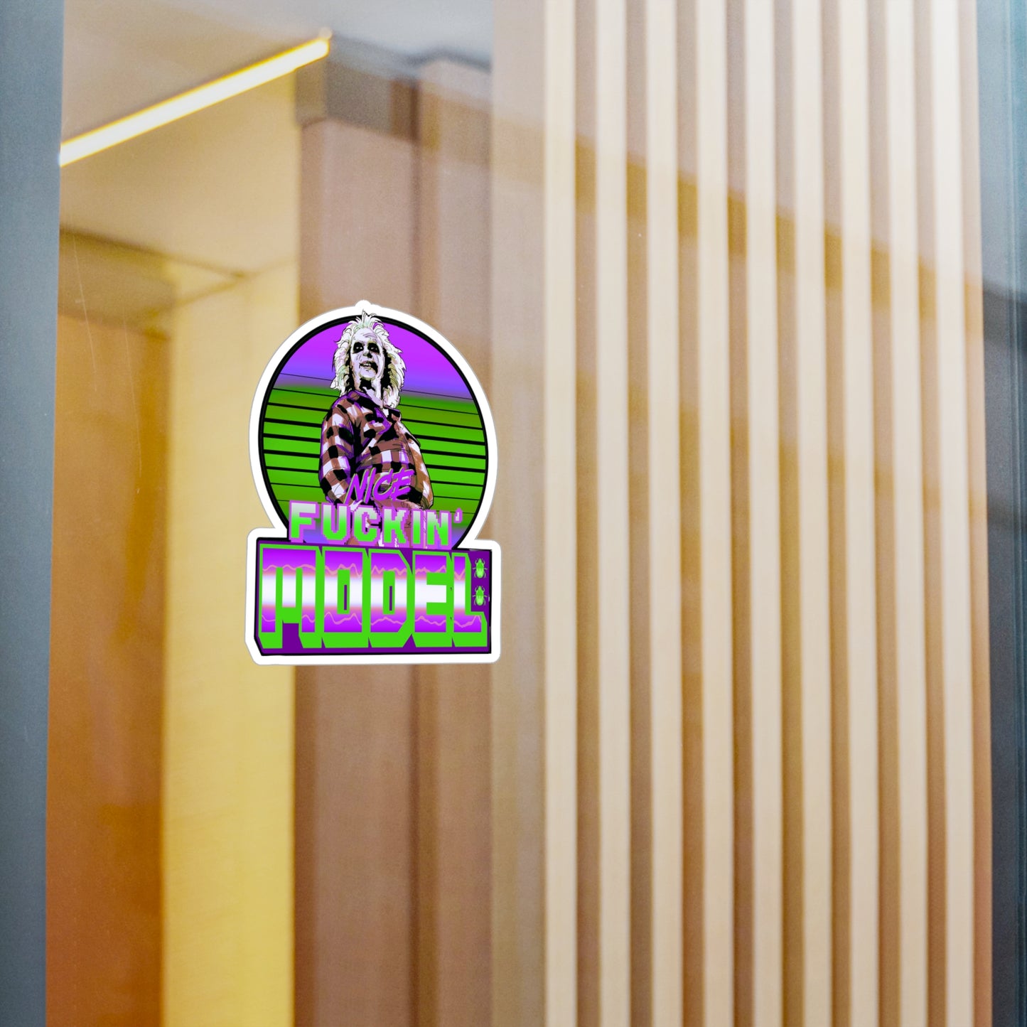 Nice Model Kiss-Cut Vinyl Decal