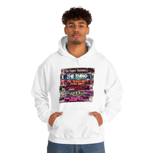 Adult Horror VHS Unisex Heavy Blend Hooded Sweatshirt