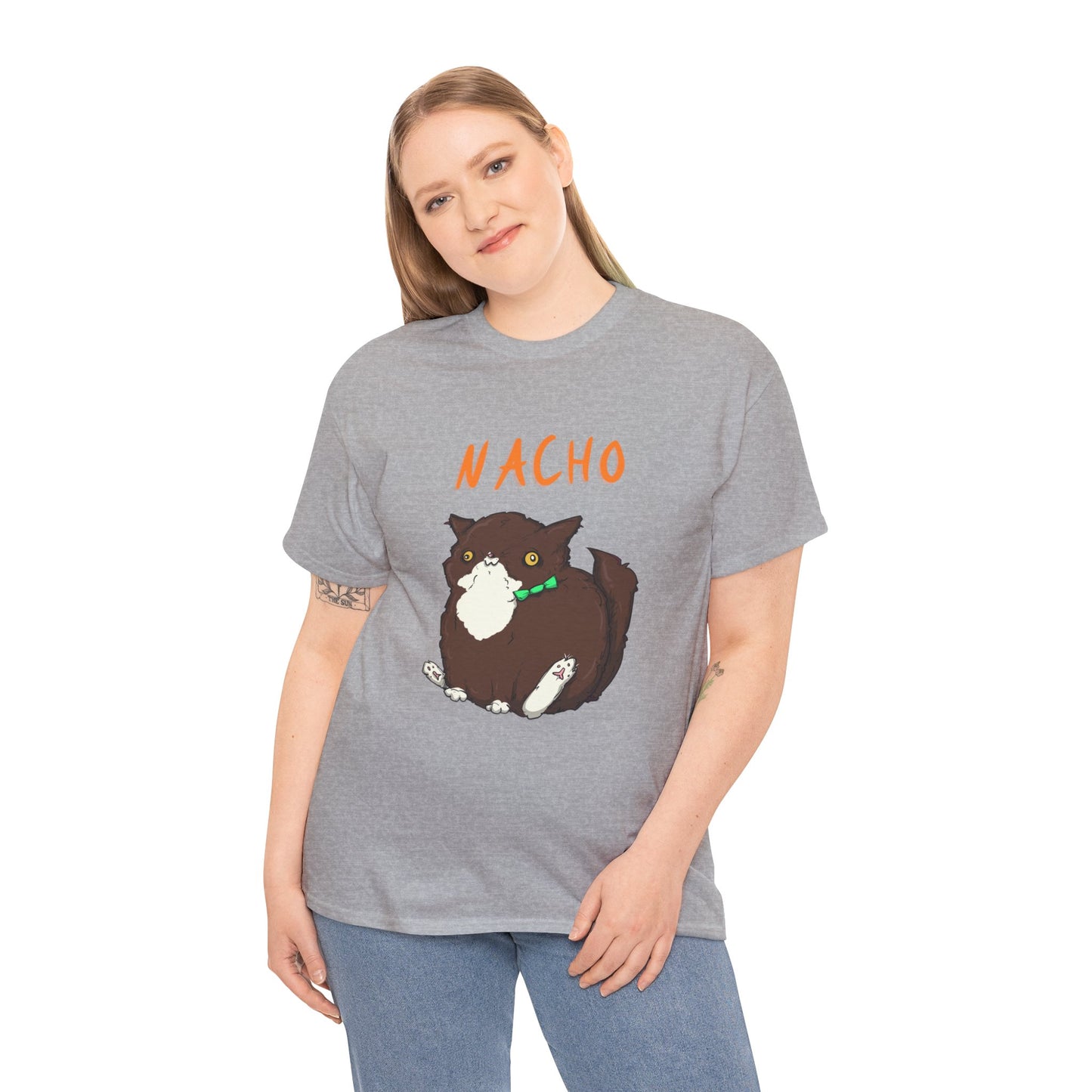 Nacho The Cat Unisex Heavy Cotton Tee