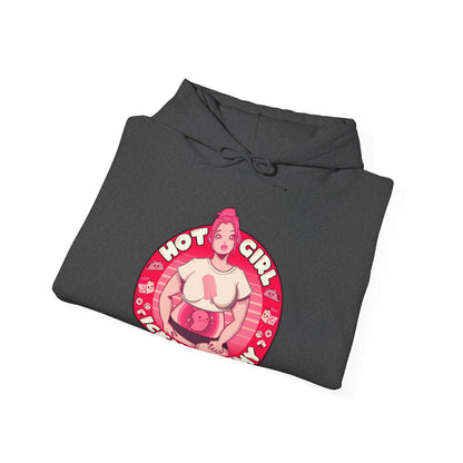 Hot Girl Icky Tummy Unisex Heavy Blend Hooded Sweatshirt