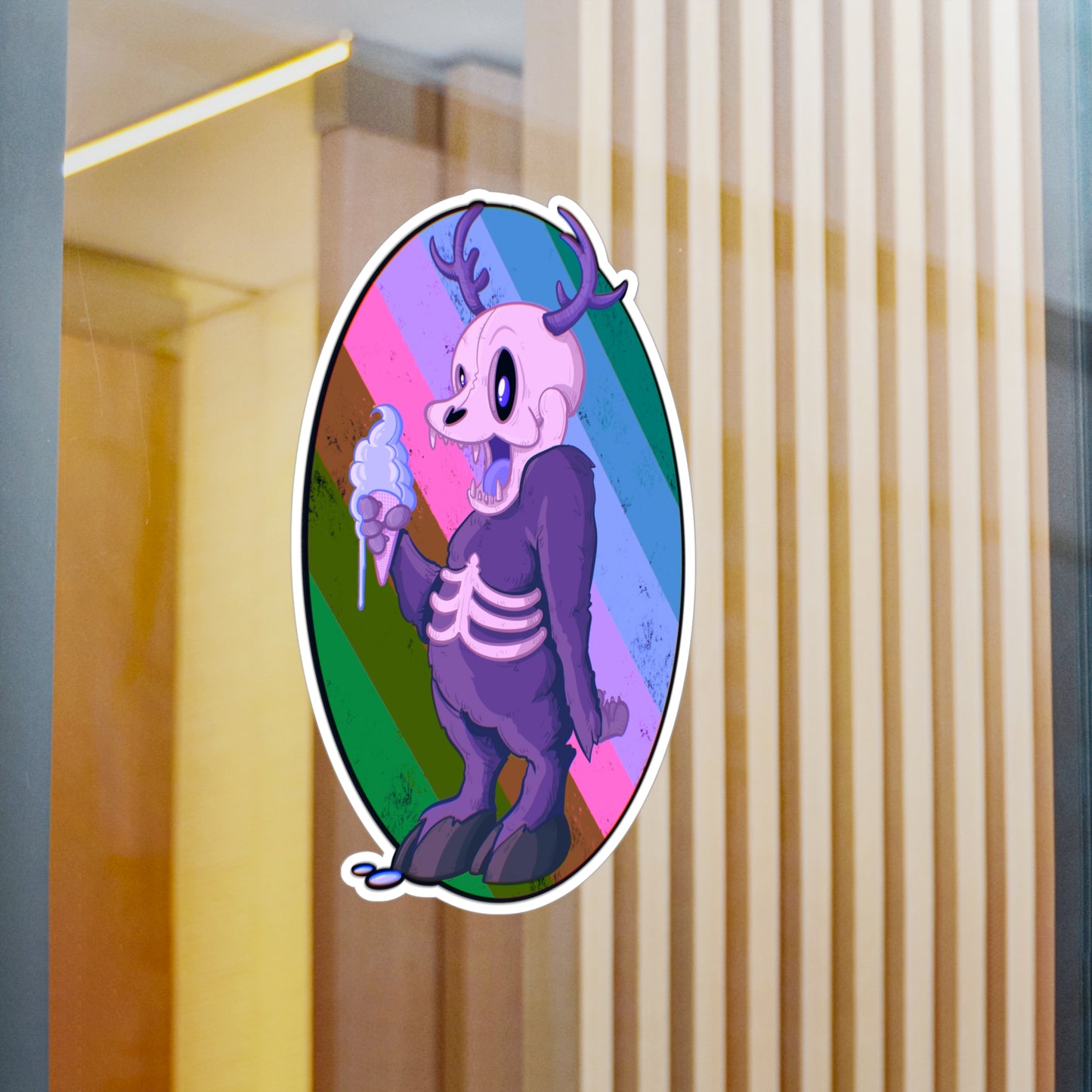 Monster Ice Cream Kiss-Cut Vinyl Decal