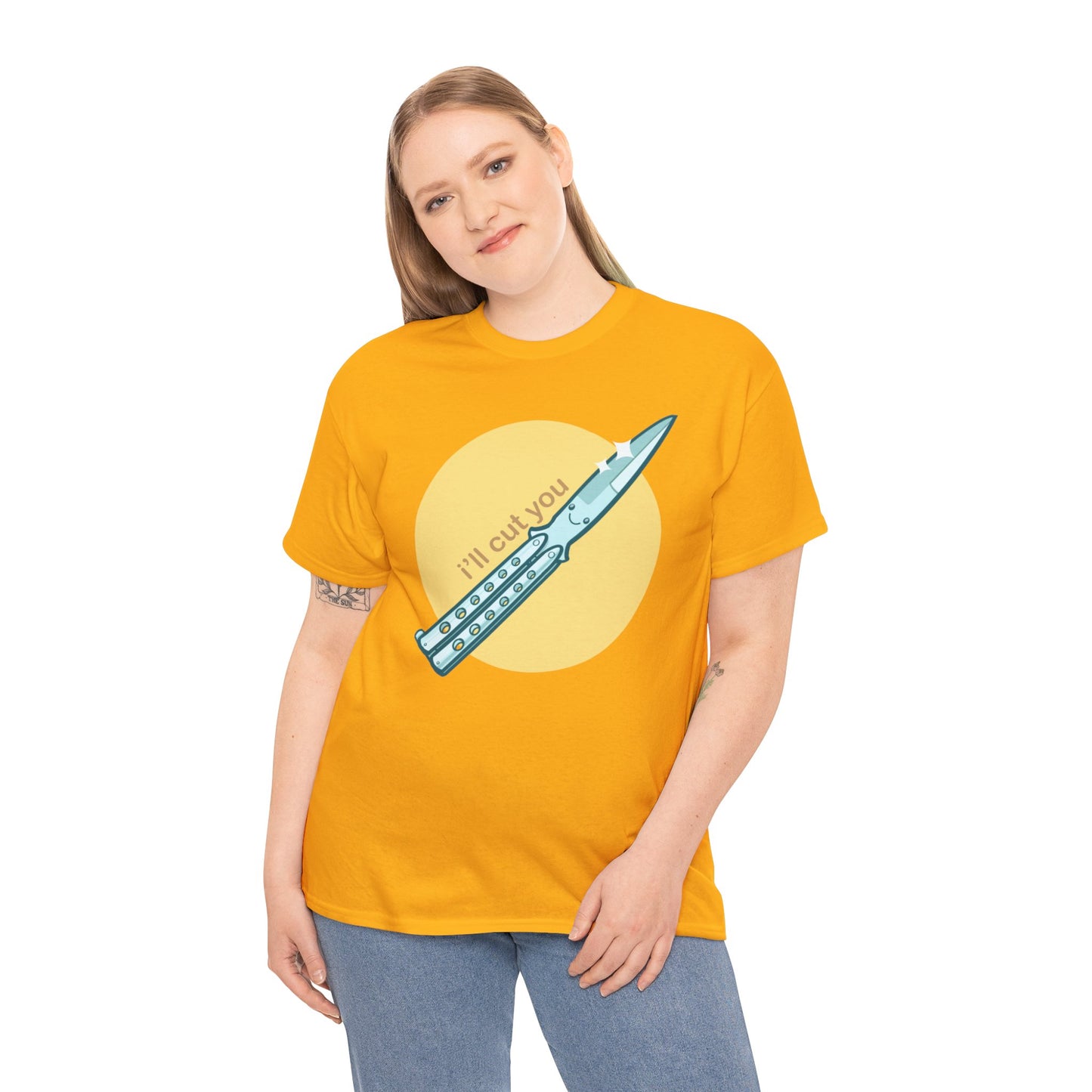 I'll Cut You Unisex Heavy Cotton Tee