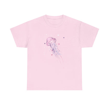 Jellyfish Watercolor Unisex Heavy Cotton Tee