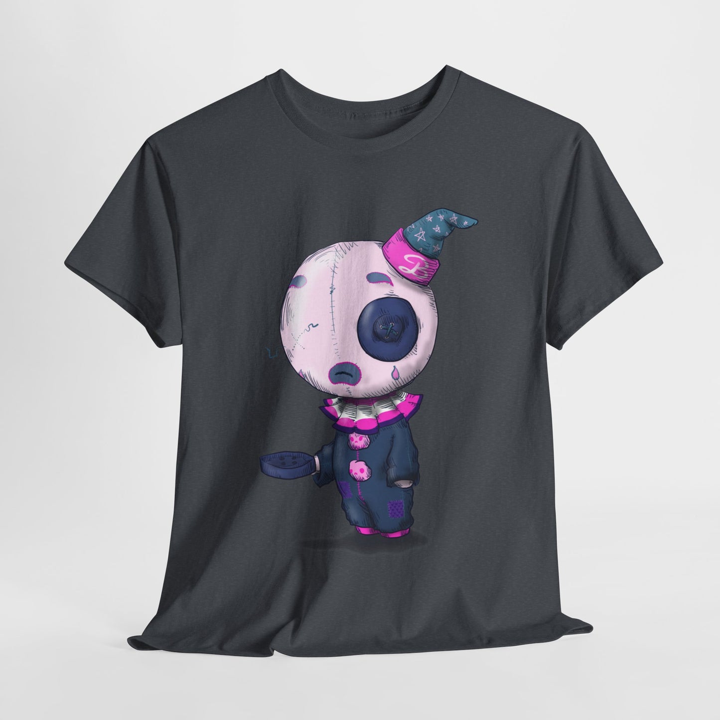 Buttons The Clown Unisex Heavy Cotton Tee