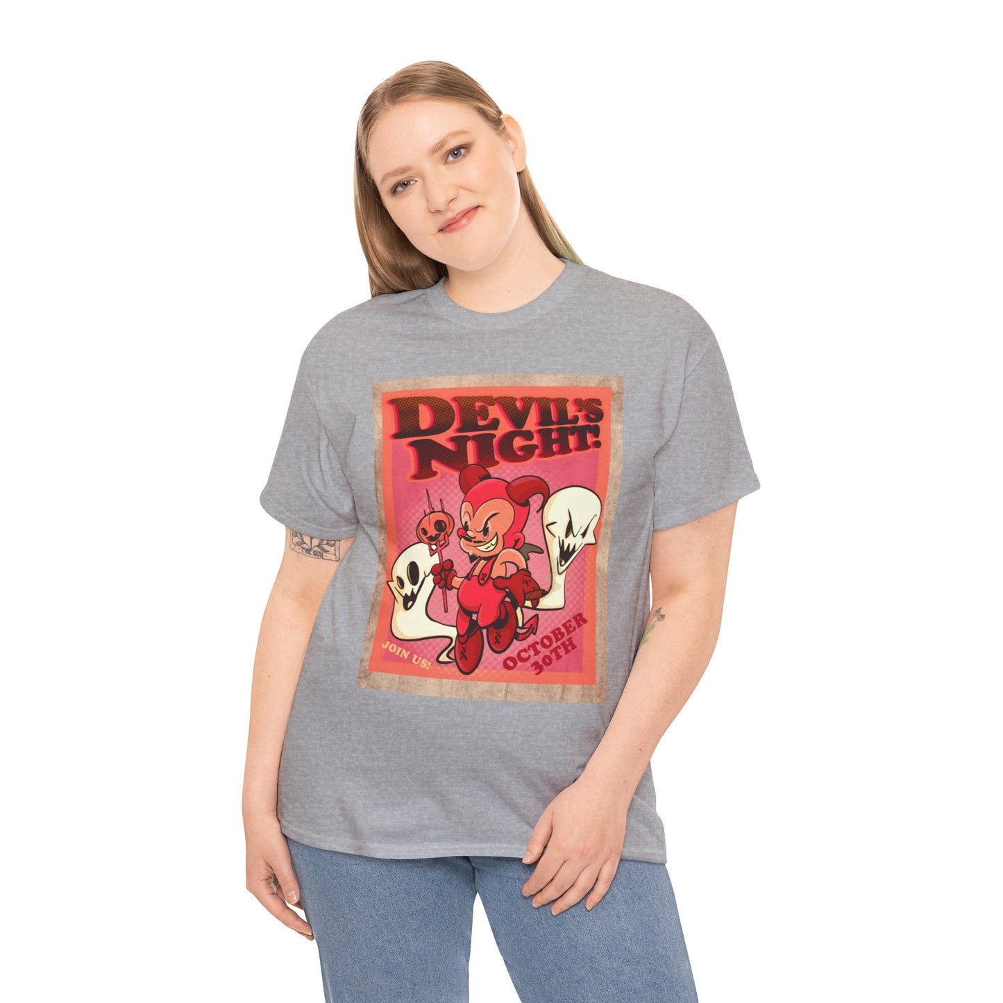 Devil's Night Unisex Heavy Cotton Tee