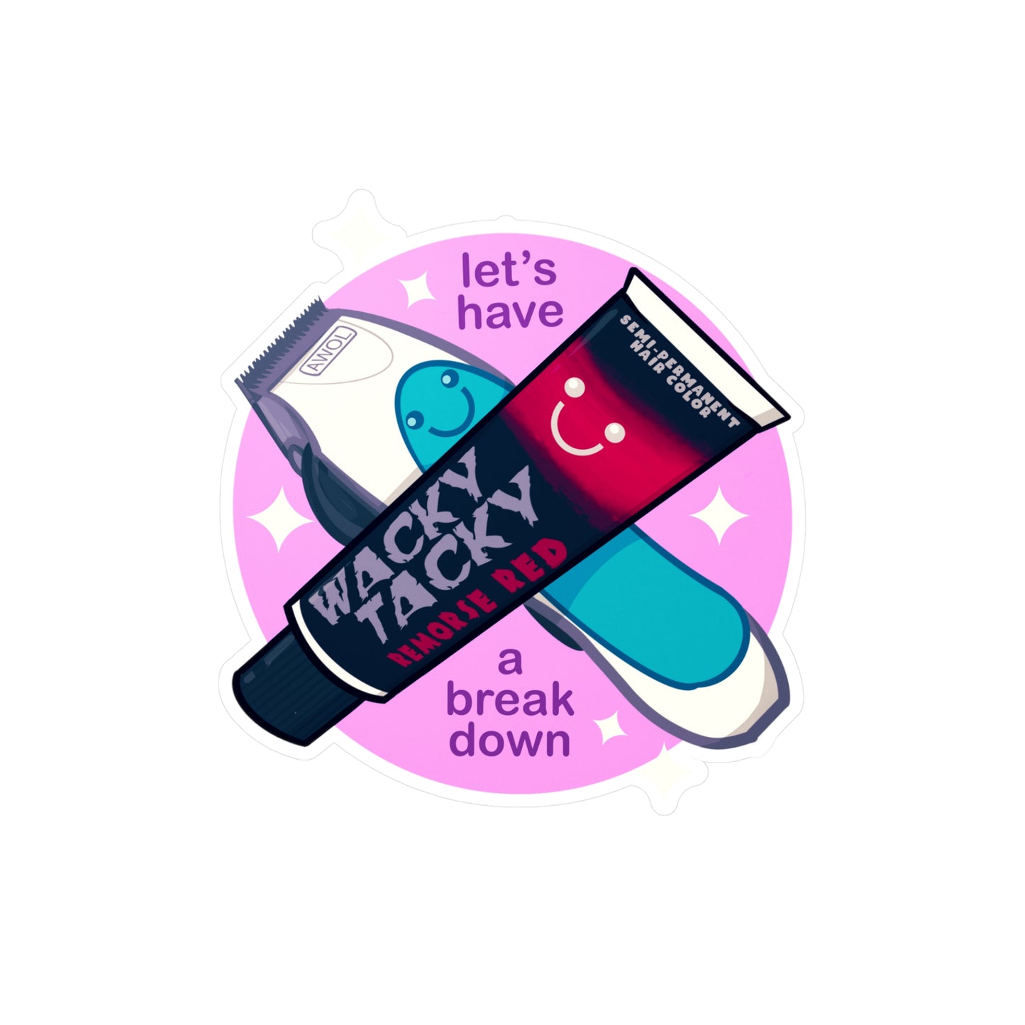 Let's Have A Breakdown Kiss-Cut Vinyl Decal
