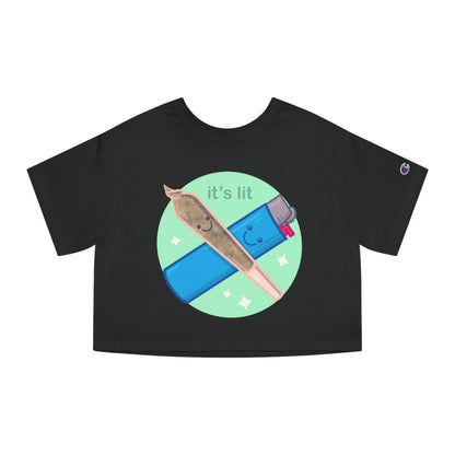 It's Lit Women's Heritage Cropped T-Shirt