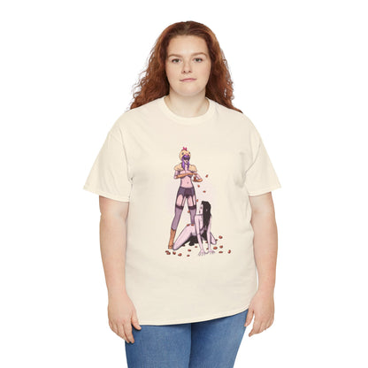Chicken Nugget Rain Unisex Heavy Cotton Tee