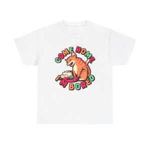 Bored Cat Unisex Heavy Cotton Tee