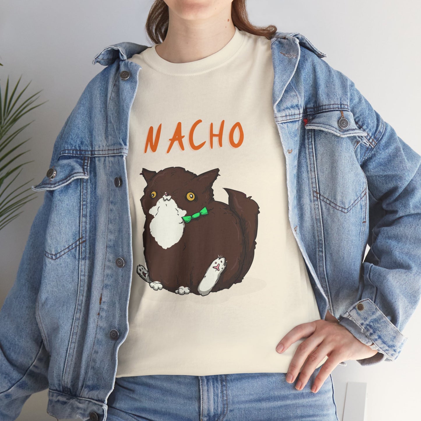 Nacho The Cat Unisex Heavy Cotton Tee