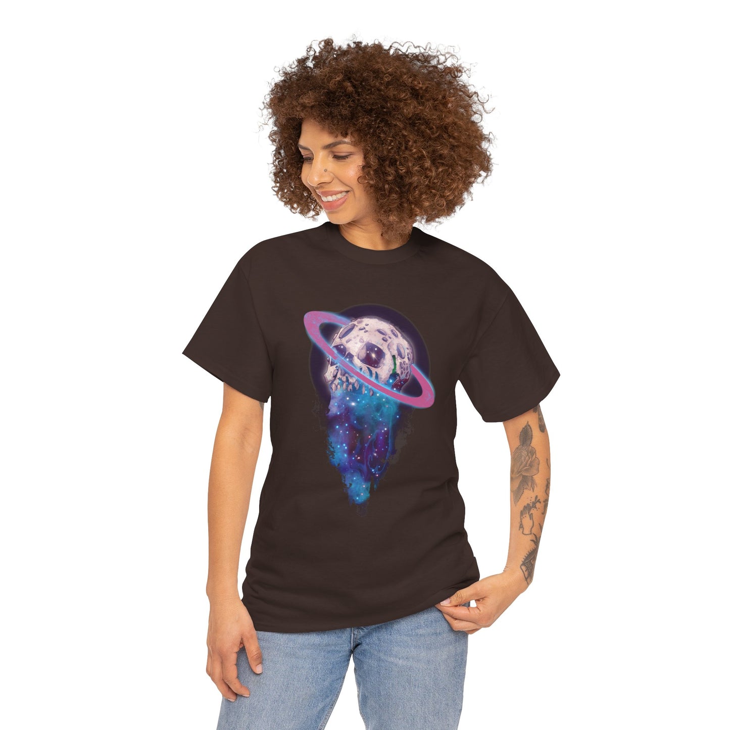 Elemental Skull Space Unisex Heavy Cotton Tee