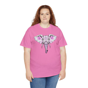 Sugar Skull Elephant Unisex Heavy Cotton Tee