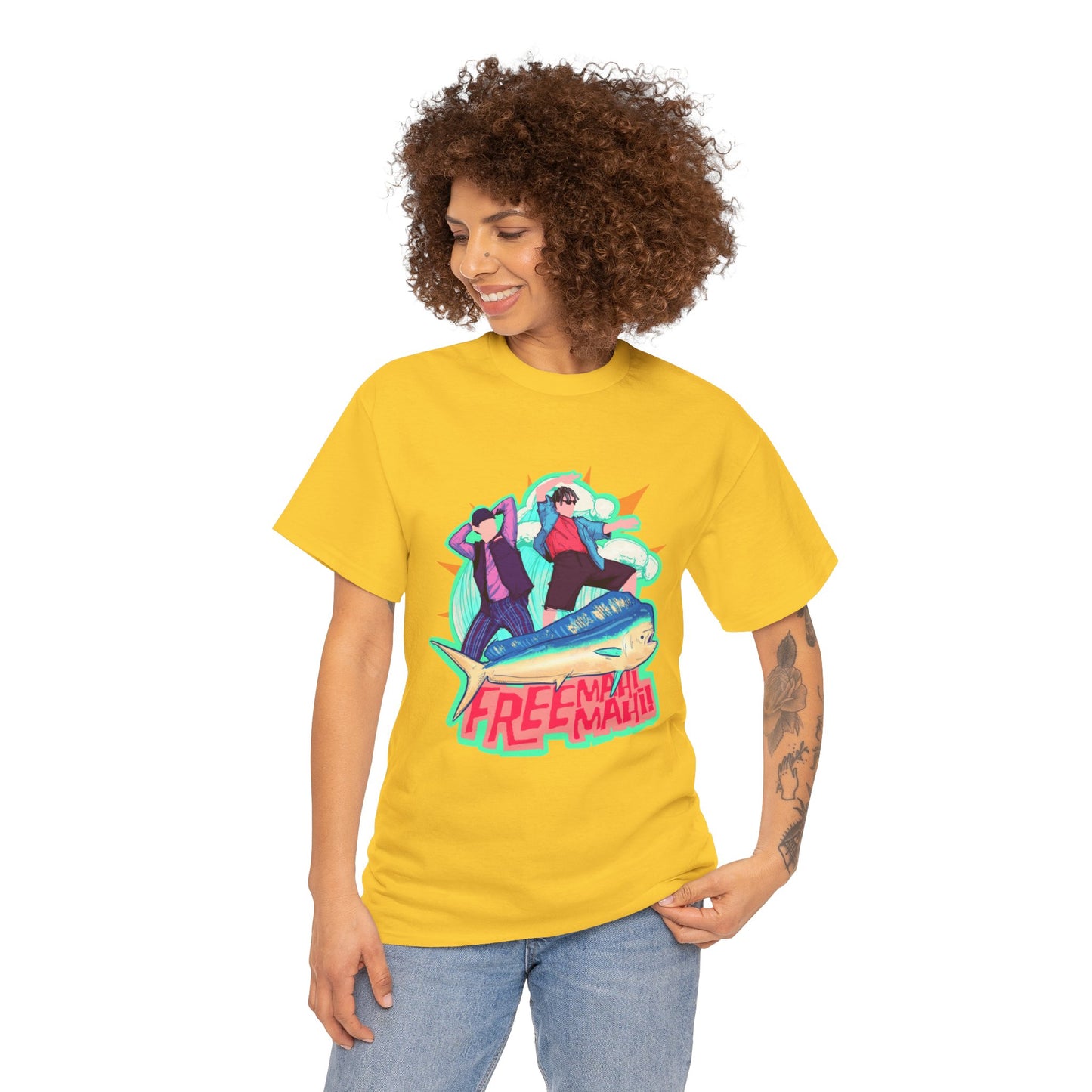 Free Mahi Mahi Unisex Heavy Cotton Tee
