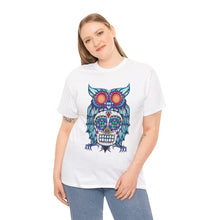 Sugar Skull Owl Unisex Heavy Cotton Tee