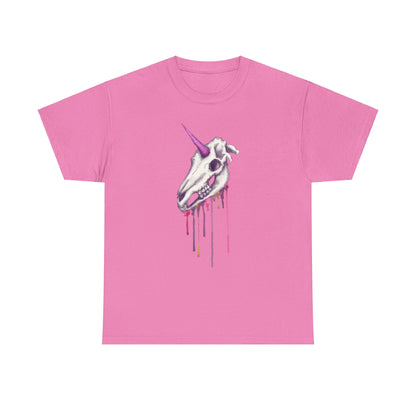 Unicorn Skull Unisex Heavy Cotton Tee