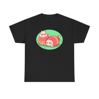 Candy Corn Cats Unisex Heavy Cotton Tee