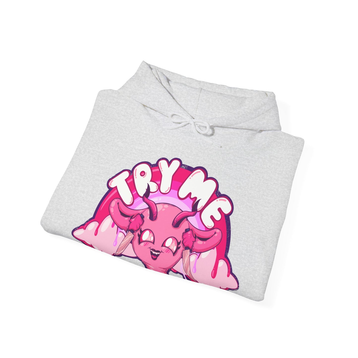 Try Me Uterus Unisex Heavy Blend Hooded Sweatshirt