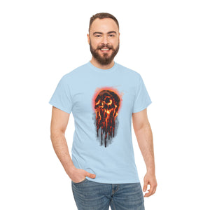 Elemental Skull Fire Unisex Heavy Cotton Tee