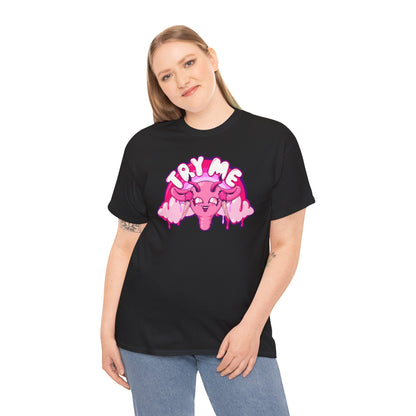 Try Me Uterus Unisex Heavy Cotton Tee